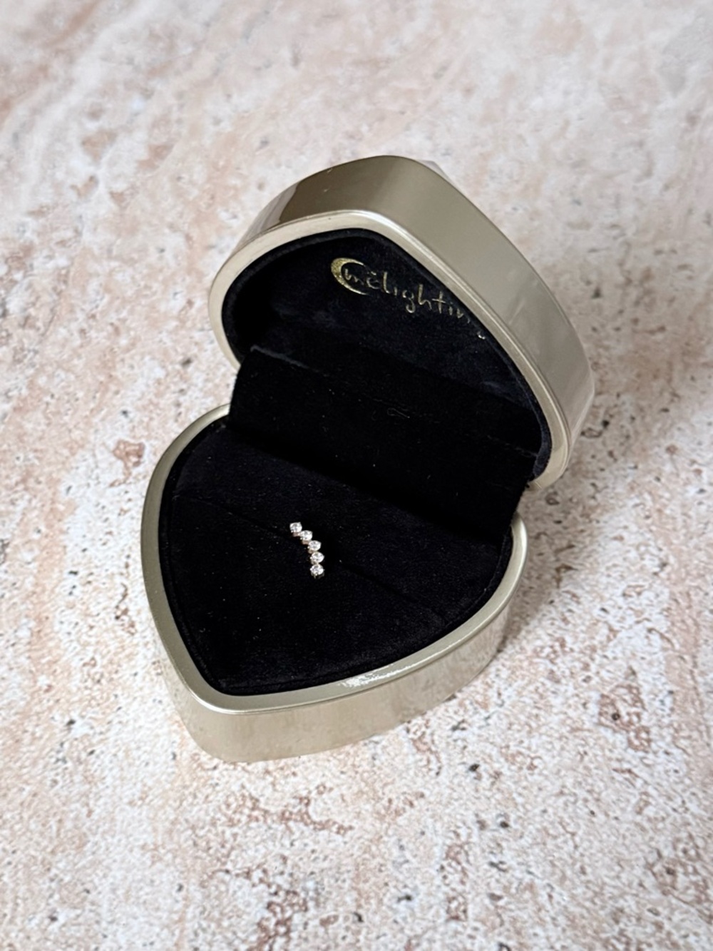 14K Gold Cartilage Bar Earring